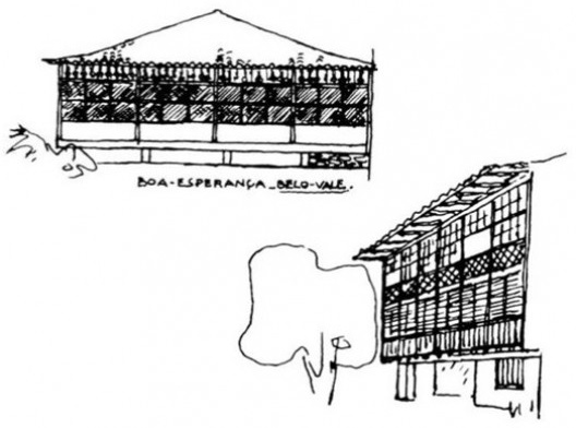 Croquis de casario de São Luis do Maranhão