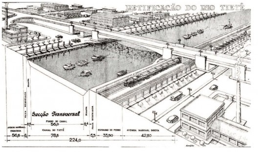 Plano de Avenidas<br />Imagem divulgação  [<i>Várzea do Tietê: projeto e urbanização marginal</i> (FAU USP, 2021)]