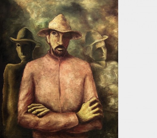 Clovis Graciano, Três homens, 1936<br />Imagem divulgação  [Acervo particular]