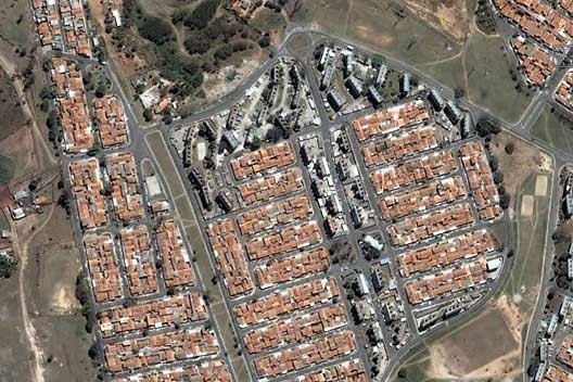Conjunto Padre Manoel da Nóbrega, Campinas, 1974. Arquiteto Joaquim Guedes. [Google Earth]