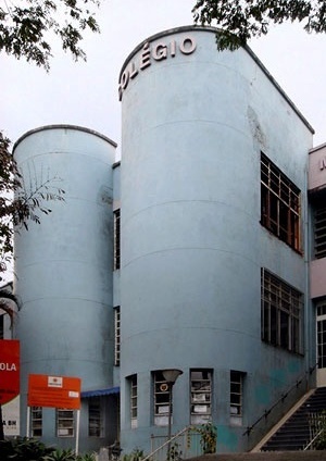 Colégio Municipal Marconi, Belo Horizonte. Bem tombado em nível municipal<br />Foto Andrea Zerbetto 