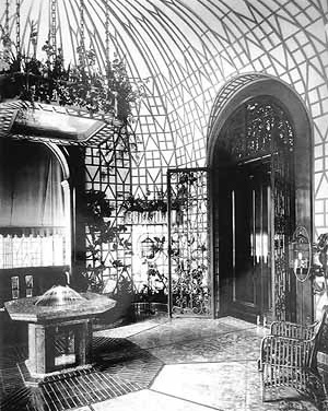  Galería. Este dibujo es muy interesante pues acompañaba al proyecto inicial que el arquitecto Govantes presentó a Pedro Baró cuando estaba estudiando la construcción. Es del año 1925