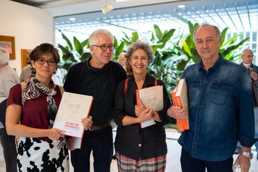 Francine Sakata, Vladimir Bartalini, Ciça Gorski e Oscar Bressane<br />Foto Luka Godoy 