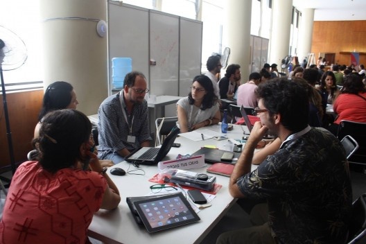 Equipe do projeto Todas tuas ideias: Protocolo de ativação de processos participativos no espaço público<br />Foto Ivo Santiago Beracasa 