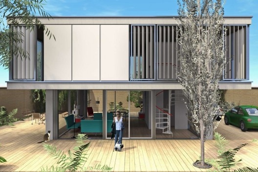 Vivienda aislada en un solar mínimo