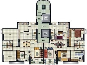 Figura 10 – Edifício Atlântico Prince, pavimento tipo. Fonte: site institucional da Pernambuco Construtora