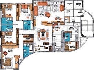 Figura 19 – Edifício Maria Clementina Vianna, planta baixa do apartamento-tipo [site da Gikatz Construtora]