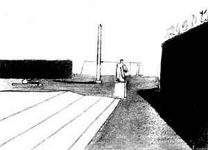 Louis I. Kahn, croqui de viagem, “Roma”, 1950 [DEVILLERS, Charles et alli. Op. cit., p. 26]