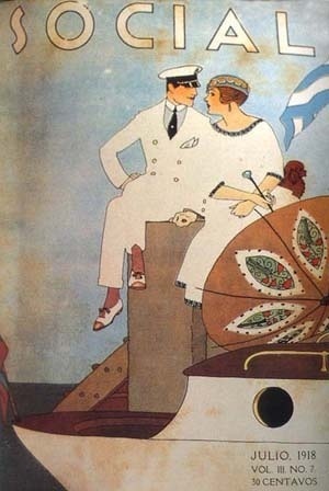 Revista Social, Director artistico Conrado Massaguer, La Habana, 1918