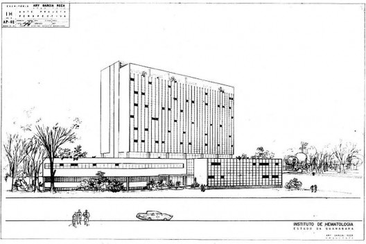 Perspectiva do Instituto de Hematologia, projeto de Garcia Roza [Acervo da familia de Garcia Roza]