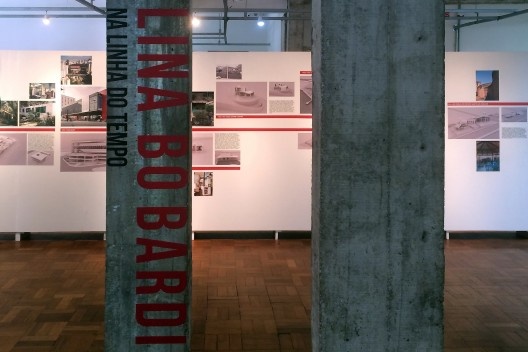 Exposição “Lina Bo Bardi na Linha do Tempo”, curadoria de Zeuler Lima<br />Foto Abilio Guerra 