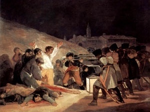 Execução de 3 de Maio de 1808. Franscisco de Goya y Lucientes, 1814. Museu do Prado, Madri