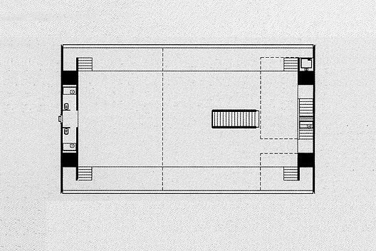 Loja Forma, planta primeiro piso, São Paulo, 1987. Arquiteto Paulo Mendes da Rocha<br />Imagem divulgação  [PIÑÓN, Helio. Paulo Mendes da Rocha. São Paulo, Romano Guerra Editora, 2002]