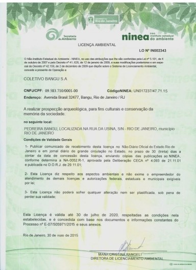 Carolina Piccolo. <i>Parque Arqueológico Bangu</i>, 2014