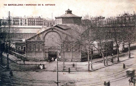 Manzana del mercado de Sant Antoni finales del S XIX principios del SXX. Adquirida en el mercado dominical del LLibre Vell del mercado de Sant Antoni de Barcelona en mayo de 2009.