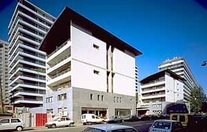 Reabilitação de barras habitacionais e novas edificações na rue Nationale, Paris<br />Foto Nicolas Borel 
