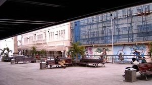 Vereda do Palácio Thomé de Souza: a praça e sua apropriação<br />Foto Daniel J. Mellado Paz 