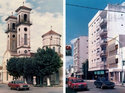 Cidade de Chivilcoy no dia do assalto ao banco, verão de 1984-1985<br />Foto Martin Jayo 