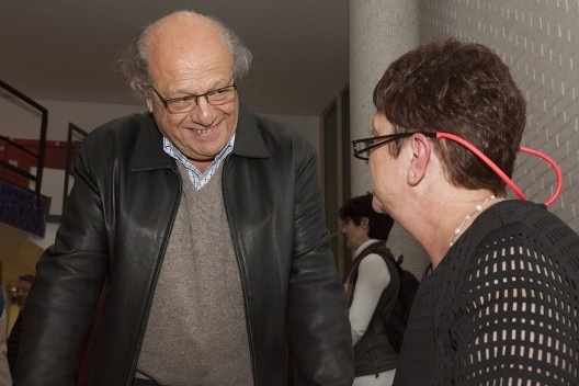 Lúcio Gomes Machado e Helena Ayoub, festa de lançamento do livro “Abrahão Sanovicz, arquiteto”, IAB/SP, 22 ago. 2017<br />Foto Fabia Mercadante 