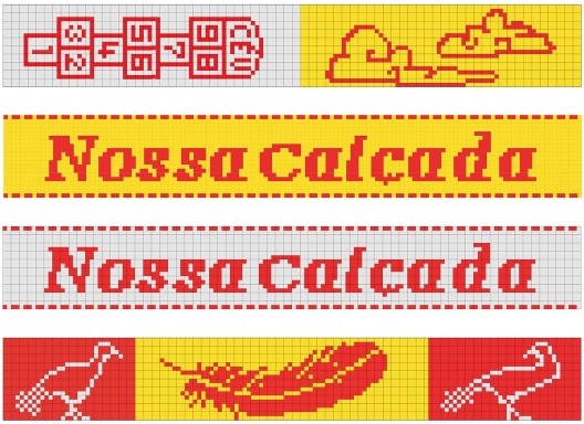 Desenho do piso desenvolvido pelo coletivo<br />Foto divulgação 