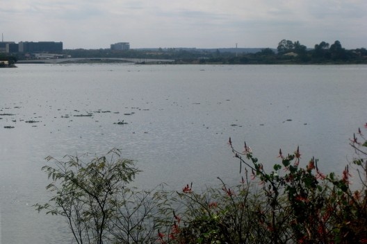 Braço do lago Paranoá no bairro Lago Sul, Brasília<br />Foto Aldo Paviani 