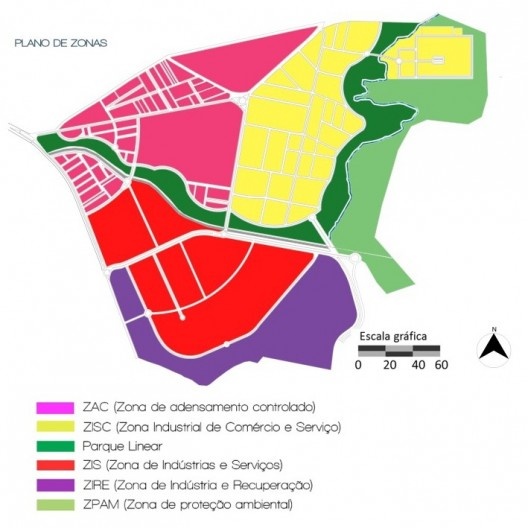 Zoneamento proposto<br />Imagem divulgação 