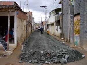 Favela Pantanal, trecho de urbanização [Acervo Superintendência Gestão de Favelas – CDHU]