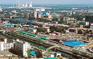 Expansão urbana na zona leste de Pequim, China.<br />Foto Shi Guorui 