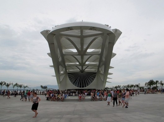 Museu do Amanhã em píer encravado na Praça Mauá, Rio de Janeiro. Arquiteto Santiago Calatrava<br />Foto Paulo Afonso Rheingantz 