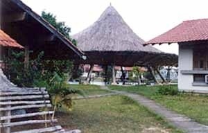 Ao fundo, Restaurante Chapéu de Palha, Manaus, 1967, Arquiteto Severiano Porto<br />Foto Mirian Keiko Ito Rovo 