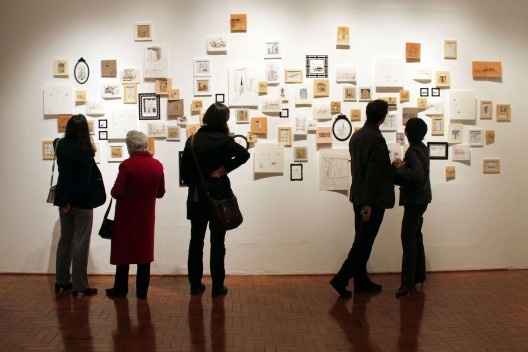 “Arquitetura do Desenho”, MCB, desenho-instalação “Cornucópia”, sala 5, São Paulo, 2012. <br />Foto Zeuler Lima 
