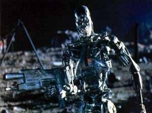 Arnold Schwarzenegger in "Terminador", of James Cameron