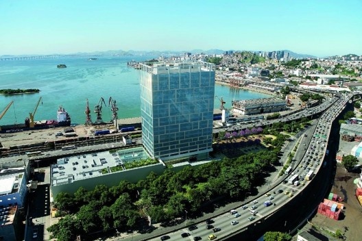 Port Corporate Tower, prédio da Tishman Speyer. Porto Maravilha, Rio de Janeiro<br />Foto divulgação  [Acervo Tishman Speyer]