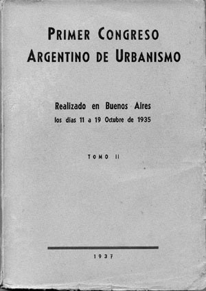 Portada del Congreso Argentino de Urbanismo, Buenos Aires, 1935  [Colección CEDODAL]