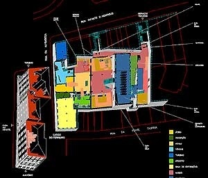 Planta piso 0. <br />Desenho de N.J. Tasso de Sousa 