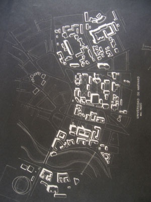 Fig. 13 - Universidade Nacional Autónoma de México. Desenho original Emilio Duhart.Fundo Arquivo de Originais. Centro de Informação eDocumentação Sergio Larraín García-Moreno [Pontificia Universidade Católica de Chile]