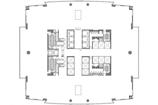 Edifício Eldorado Business Tower, planta pavimento tipo 04 a 10<br />Aflalo & Gasperini Arquitetos 