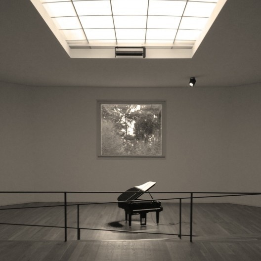 Sala de exposição central, Museu de Serralves, Porto<br />Foto Ney Zillmer Neto 