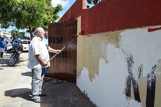 Escola Municipal Eudo José Alves, limpeza e melhoria nas instalações, Natal RN<br />Foto Thiago Roque  [Acervo Igreja Assembleia de Deus Vitória em Cristo/Projeto Josué]