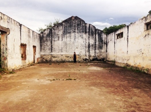 Interior da antiga estação de trem do Campo do Patú, Senador Pompeu CE<br />Foto Laura Belik, 2018 