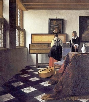 VERMEER - Lição de Música (1662-65) [http://www.essentialvermeer.com Acesso: 15 outubro 2007]