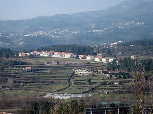 A freguesia de Vila Marim observada da cidade Vila Real (Norte de Portugal)<br />Foto do autor 