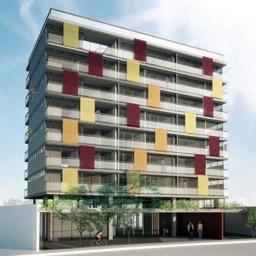 Edifício P.O.P. Madalena, São Paulo. Escritório Andrade & Morettin<br />Imagem divulgação  [Website IdeaZarvos]