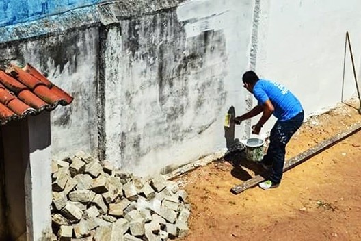 Escola Municipal Eudo José Alves, limpeza e melhoria nas instalações, Natal RN<br />Foto Thiago Roque  [Acervo Igreja Assembleia de Deus Vitória em Cristo/Projeto Josué]