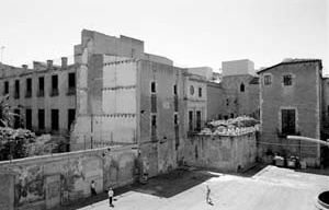 Museu Picasso, fachada posterior, estado inicial<br />Foto: Institut Amatller d’Art Hispànic / Arxius MAS / Arxiu Fotogràfic Municipal 