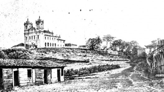 Igreja do Senhor do Bonfim. Fonte: SANTANA, Mariely. Bonfim: Alma e festa de uma cidade. 2003. Dissertação (Mestrado em Arquitetura e Urbanismo) – Universidade Federal da Bahia, Salvador, 2003, p. 130.