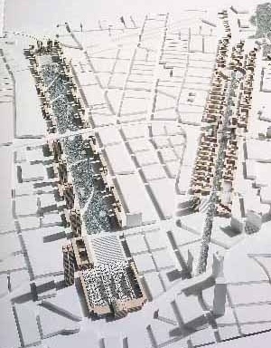 Desenho urbano para Frankfurt, arquiteto Von Gerkan Marg