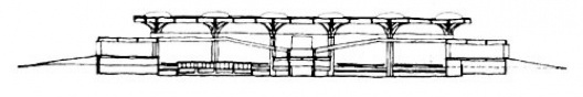 Corte, Garagem de Barcos do Clube Santapaula, São Paulo SP, 1961, João Baptista Vilanova Artigas e Carlos Cascaldi