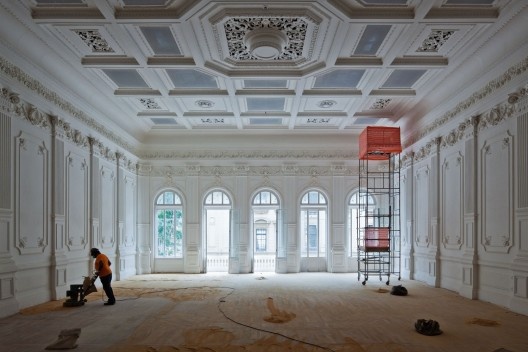 Praça das Artes, Conservatório Dramático e Musical em restauro, São Paulo. Escritório Brasil Arquitetura e arquiteto Marcos Cartum<br />Foto Nelson Kon 