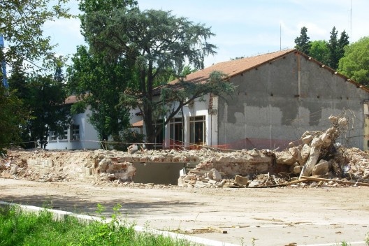 Demolición de la Casa de las Tejas<br />Foto Martín Fusco 
